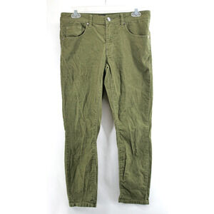 Under 510 Corduroy Pants Mens 32x26 Green Slim Fit Stretch Casual 5 Pocket